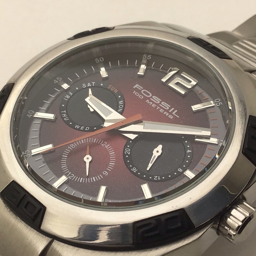 Rare Fossil Multifunction Watch - image 6